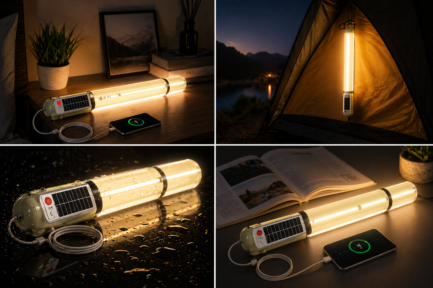 ZTARX Tube-S2.0 Solar & USB Charging Inflatable LED Tube: Versatile Lighting for Outdoor Adventures