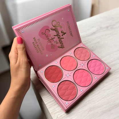 ROMCOM Dazzle in Every Glow – All-in-One Premium Glitter Makeup Gift Set | Eyeshadow, Blush, Highlighter, Lip Gloss & Complete Face Palette