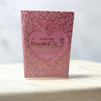 ROMCOM Dazzle in Every Glow – All-in-One Premium Glitter Makeup Gift Set | Eyeshadow, Blush, Highlighter, Lip Gloss & Complete Face Palette