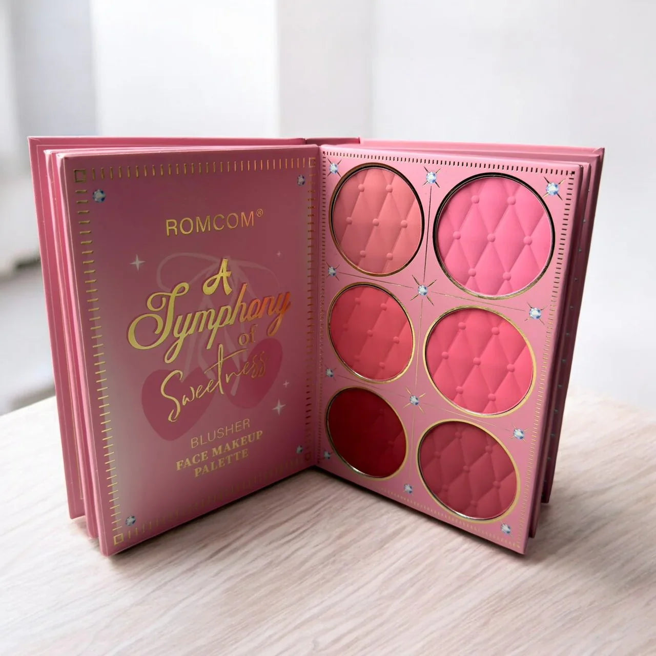 ROMCOM Dazzle in Every Glow – All-in-One Premium Glitter Makeup Gift Set | Eyeshadow, Blush, Highlighter, Lip Gloss & Complete Face Palette