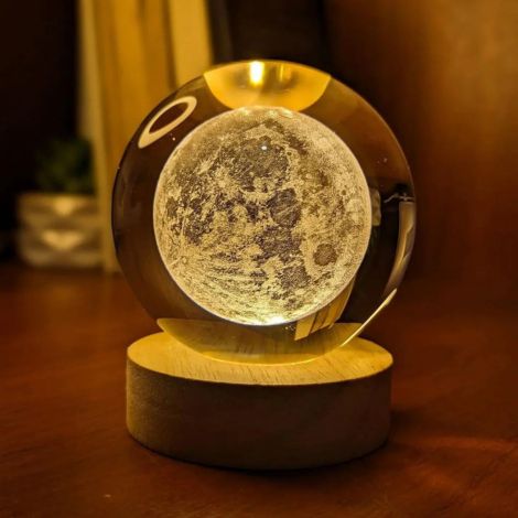 AstroSphere Crystal Lamp – Moon Lamp & Saturn Lamp