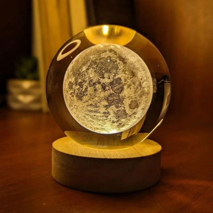 AstroSphere Crystal Lamp – Moon Lamp & Saturn Lamp
