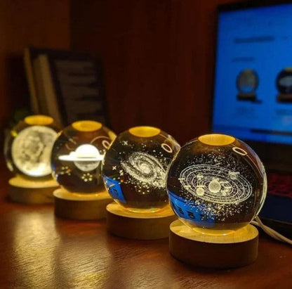 AstroSphere Crystal Lamp – Moon Lamp & Saturn Lamp