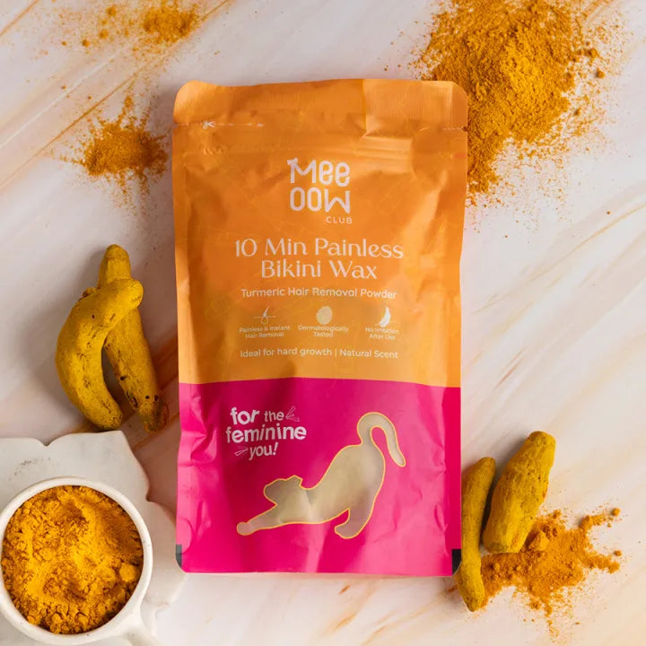 4-in-1 Meeow Herbal Body Hair Removal Wax Powder Mask